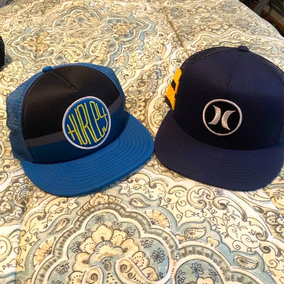 Two Hurley Snap Backs